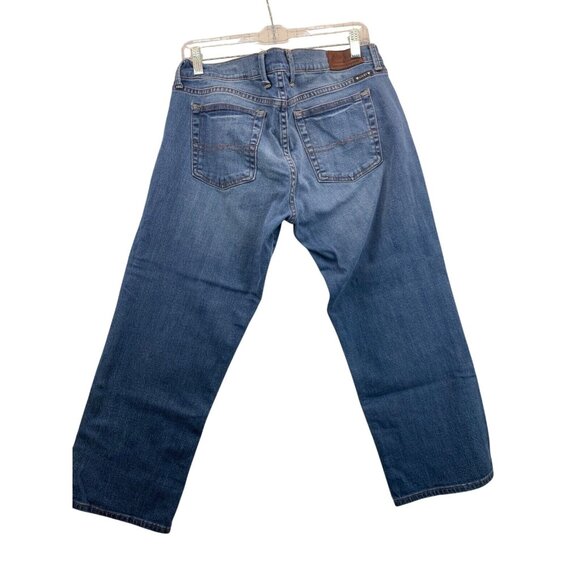 Lucky Brand Women Jeans Sz 12 / 31 Sweet N Crop Blue Denim Classic Beachy Casual - Picture 2 of 12